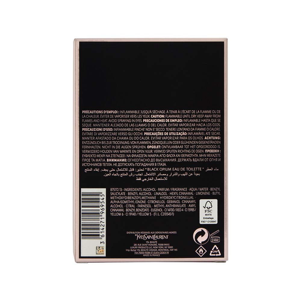 YSL Black Opium Women's Eau de Toilette - 3 Fl Oz