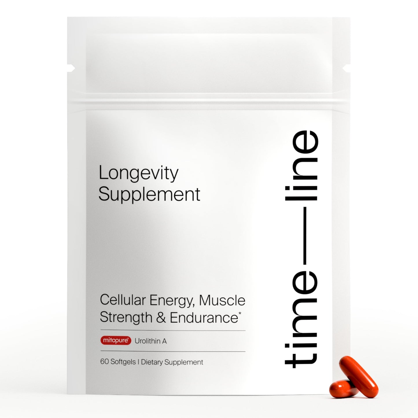 Timeline Mitopure Urolithin A Longevity Supplement 60 Count Softgels