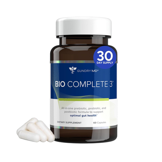 Gundry MD Bio Complete 3 Probiotic Supplement – 30 Day Supply (60 Capsules)